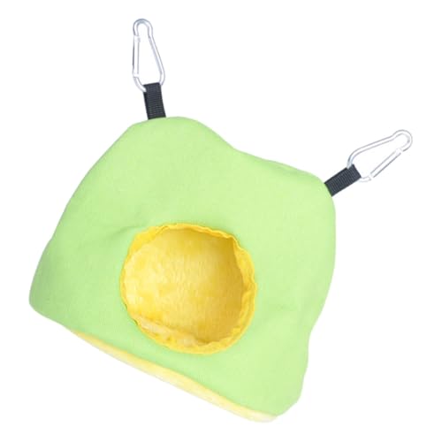 PartyKindom Vogelbett Kuscheliges Warmes Papageien Nest aus Dickem Plüsch für Winter Hängematten Schlafbett Langlebig und Bequem Geeignet für Wellensittiche und Kleine Vögel Zufällige Farbe von PartyKindom