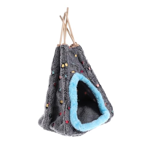 PartyKindom Vogelhängematte Vogelhaus Atmungsaktiv Warmes Nest Schlafplatz für Wellensittiche Kanarienvögel Kleintiere Parrot Hammock Käfigzubehör Hängendes Kuschelbett von PartyKindom