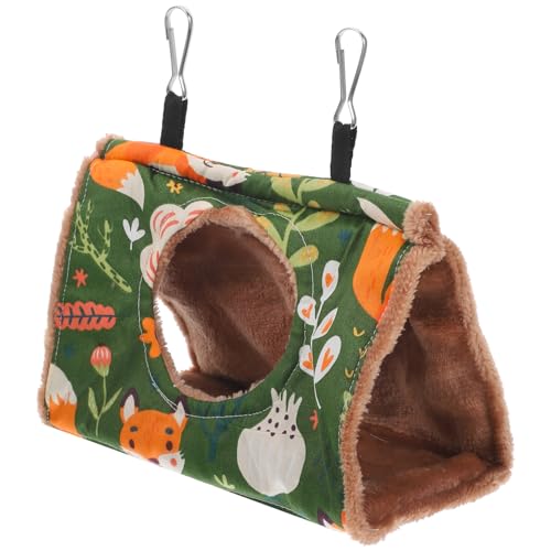 PartyKindom Vogelnest Hängematte für Papageien Winterliche Vogelhängematte mit Dickem Füllmaterial für Kleine und Mittlere Vögel Sowie Kleintiere Gemütlicher Schlafplatz von PartyKindom