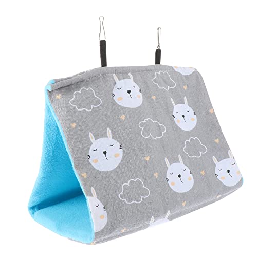 PartyKindom Warme Hamster Hängematte aus Atmungsaktivem Baumwollstoff Kuscheliges Kleintierbett für Hamster Vogel und Nager Hängesofa als Versteck und Schlafplatz Einfach zu Montieren von PartyKindom