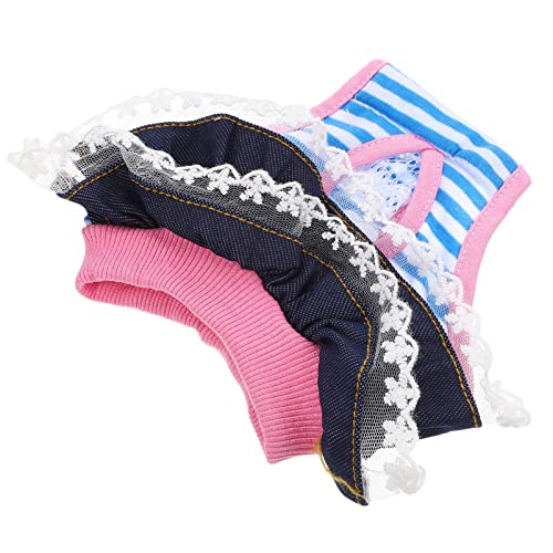 PartyKindom Weibliche Hundewindel Waschbare Inkontinenzhose für Hündinnen Komfortable Haustier Periodenhöschen mit Elegantem Design für Hunde Läufigkeit PartyKindom Weibliche Hundewindel Waschbare Inkontinenzhose für Hündinnen Komfortable Haustier Periodenhöschen mit Elegantem Design für Hunde Läufigkeit von PartyKindom