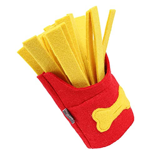PartyKindom Weichem Material Kauspielzeug Form von Frites Interaktives Snuffle Toy Fördert Langsames Fressen und Zahnpflege für Kreative PartyKindom Weichem Material Kauspielzeug Form von Frites Interaktives Snuffle Toy Fördert Langsames Fressen und Zahnpflege für Kreative von PartyKindom