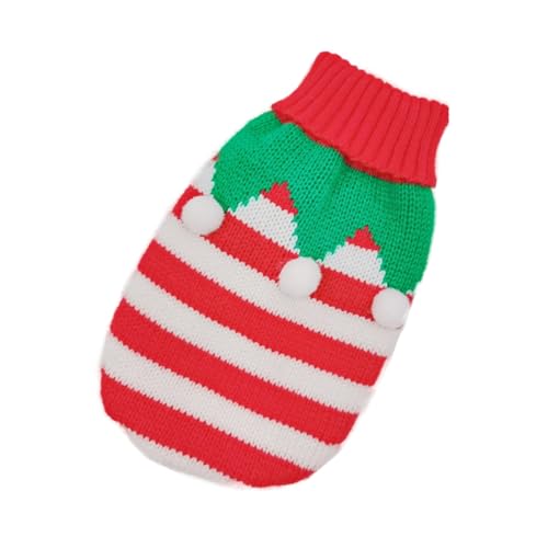 PartyKindom Weihnachtlicher Haustierpullover Warm Kuscheliger Hundepullover für Kleine Hunde Atmungsaktiv Bequem Für Winterfestliche Anlässe Und Feiertage PartyKindom Weihnachtlicher Haustierpullover Warm Kuscheliger Hundepullover für Kleine Hunde Atmungsaktiv Bequem Für Winterfestliche Anlässe Und Feiertage von PartyKindom