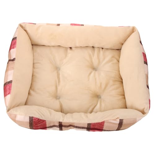 PartyKindom Weihnachtliches Katzenhaus Winterwarm Kuschelnest für Katzen und Kleine Hunde Baumwollbett Atmungsaktiv Kompakt als Rückzugsort und Schlafplatz von PartyKindom