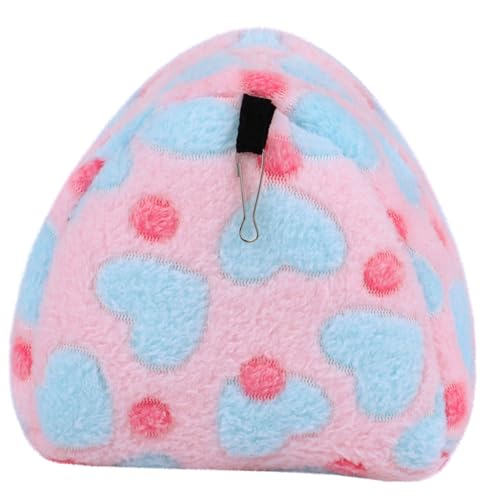 PartyKindom Winter Hängematte für Hamster Warmes Kratzfestes Kleintierbett mit Metallhaken Atmungsaktiv und Sicher Geeignet für Zwerghamster und Kleine Nagetiere für Wandmontage im von PartyKindom