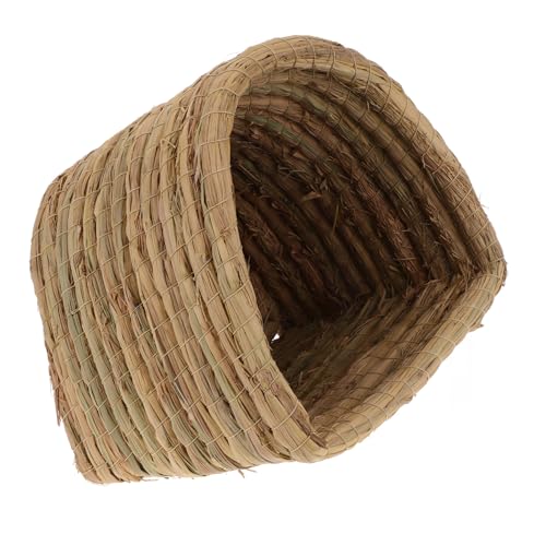 PartyKindom Woven Hamster Nest aus Naturstroh Kleines Tier Schlafnest für Hamster Meerschweinchen und Andere Kleine Haustiere S und Pflegeleichtes Design für Gemütliches Zuhause von PartyKindom
