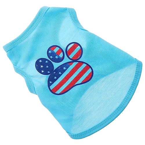 PartyKindom dekorative Hundekleidung ärmelloses Hundeshirt kühlendes Hemd des Hundes Hundehemden klein Dog Costume hundepullover Hund dekorative Weste verschleißfestes Welpenshirt Baumwolle von PartyKindom