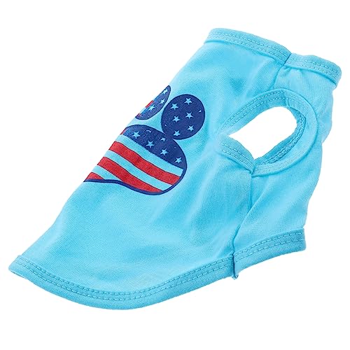 PartyKindom sommerliche Haustierkleidung Hunde-Sonne-Shirt Welpe Hundezubehör klein Hunde-Sommershirt hundepullover hundepulli hundekleider hundekleidung Hund dekorative Weste Baumwolle von PartyKindom
