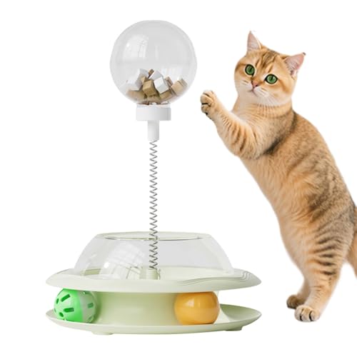 Katzen Leckerli Spender Spielzeug | Interaktiver Leckerli Spender Für Katzen Mit Federangel Und Bällen | Unterhaltsamer Futterautomat Für Training Und Indoor Spiel | Bewegungsförderndes Katzen Leckerli Spender Spielzeug | Interaktiver Leckerli Spender Für Katzen Mit Federangel Und Bällen | Unterhaltsamer Futterautomat Für Training Und Indoor Spiel | Bewegungsförderndes von Pasbuteiy