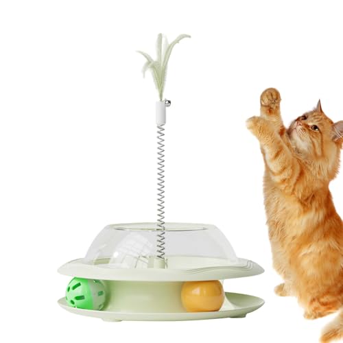 Pasbuteiy Leckerli Spender Katzen Spielzeug | Interaktives Katzen Spielzeug Mit Feder-Und Bällen | Futterautomat, Beschäftigungsfutterspiel | Für Jagdsimulation Und Bewegung Pasbuteiy Leckerli Spender Katzen Spielzeug | Interaktives Katzen Spielzeug Mit Feder-Und Bällen | Futterautomat, Beschäftigungsfutterspiel | Für Jagdsimulation Und Bewegung von Pasbuteiy