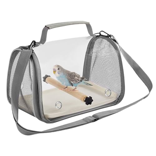 Reisekäfig Für Vögel,Kompakter Vogel Transportkäfig,Leichte Faltbare Transportbox Aufbewahrung | Outdoor Ausflüge Und Indoor Haustieraktivitäten von Pasbuteiy
