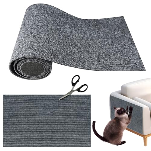 Pasdrucn 40x200cm Kratzmatte Katze Selbstklebend Wand, Kratzbrett Katzen Kratzschutz, Katzen Kratzbretter Katze Wand, Betten & Möbel Für Katzen, Kratzschutz Katzenkratzmatte Sofa Katze (Dunkelgrau) Pasdrucn 40x200cm Kratzmatte Katze Selbstklebend Wand, Kratzbrett Katzen Kratzschutz, Katzen Kratzbretter Katze Wand, Betten & Möbel Für Katzen, Kratzschutz Katzenkratzmatte Sofa Katze (Dunkelgrau) von Pasdrucn