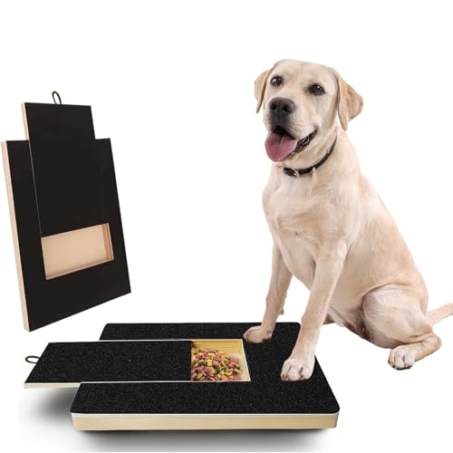 Pasdrucn Hunde-Nagelkratzpad, Kratzbrett für Hunde mit Leckerlibox, Scratch Pad für Nägel, Stressfreies Haustier Nagelfeilenbrett für Hunde Nagelpflege (A) von Pasdrucn