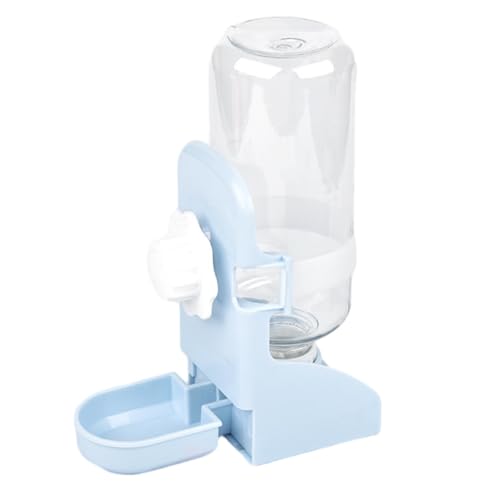 Pasdrucn Kaninchen Automatischer Wasserspender, Hängend Haustier Trinkflasche, 500ml Kleintier Trinkflasche für Kaninchen Ratten Hamster (Blau) von Pasdrucn