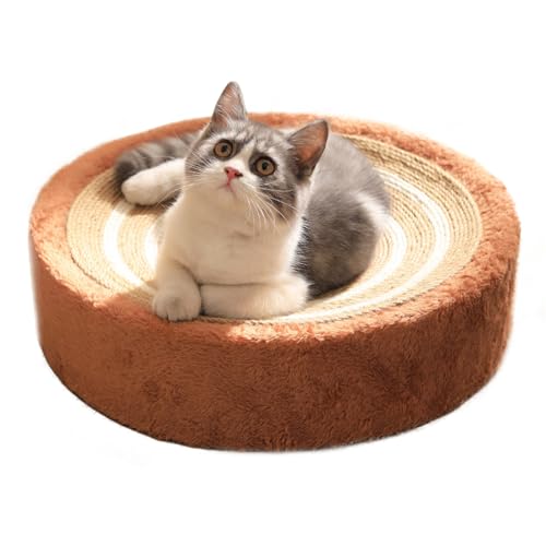 Pasdrucn Kratzbretter Katze Wand, Kratzpappe Für Katzen, Katzen Kratzbrett Wand Sofa, Kratzmatte Katze Sisal, Sisal Fußmatte Teppich Vorleger Für Sofa Möbel Tür Kratzschutz (Curry) von Pasdrucn