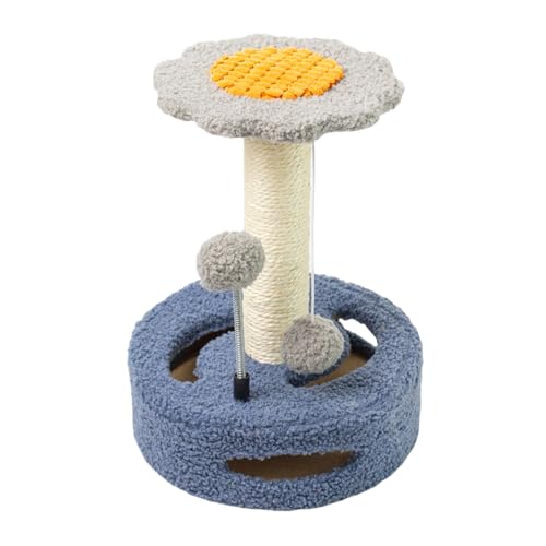 Pasdrucn Kratzpsäulen Für Katzen, Kratzbaum Klein 3 In 1, Kratzbaum Für Katzen Mit Ball, Katzenbaum, Katzenspielzeug, Kratzbaum Grosse Katzen Stabil, Kratztonne, Sisalstamm Für Indoor-Katzen (Blau) Pasdrucn Kratzpsäulen Für Katzen, Kratzbaum Klein 3 In 1, Kratzbaum Für Katzen Mit Ball, Katzenbaum, Katzenspielzeug, Kratzbaum Grosse Katzen Stabil, Kratztonne, Sisalstamm Für Indoor-Katzen (Blau) von Pasdrucn