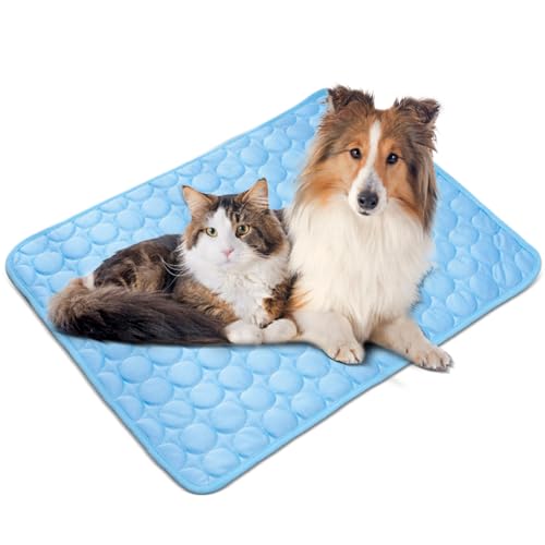 Pasdrucn Kühlmatte für Haustiere, Kühlmatte für Katzen, Durable Cooling Mat, Selbst Kühlende Hundematte für den Sommer - Matte für den Innen- und Außenbereich (L) von Pasdrucn