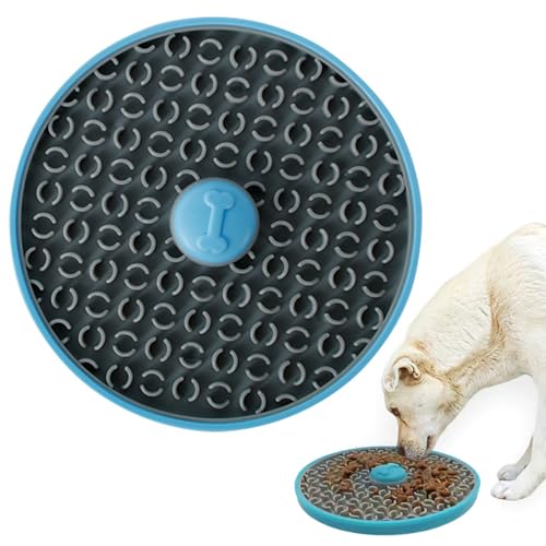 Pasdrucn Leckpads für Hunde, Lick Pad mit Saugnäpfen, langsames Füttern für Nassfutter, Slow Feeder Hundenapf, Hund Lecken Pad für Hunde Und Katzen Treat Matte Leckpads, (Blau) von Pasdrucn