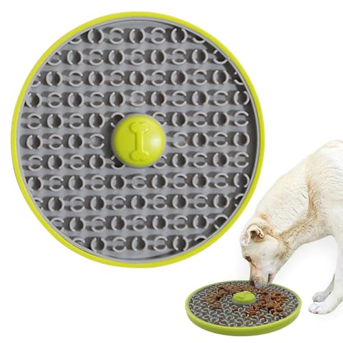 Pasdrucn Leckpads für Hunde, Lick Pad mit Saugnäpfen, langsames Füttern für Nassfutter, Slow Feeder Hundenapf, Hund Lecken Pad für Hunde Und Katzen Treat Matte Leckpads, (Grün) von Pasdrucn