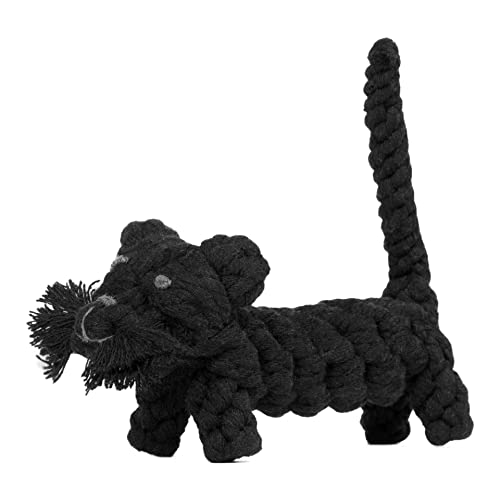 Passion MaDe LABONI Hundespielzeug Kater 10400 Spielzeug für Hund natürliche Baumwolle Welpen große und kleine Hunde Seil Tier mit Knoten Kauspielzeug (Kater) von Passion MaDe