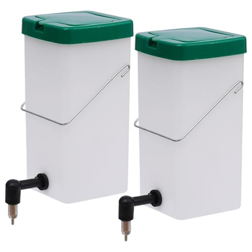2pcs Kaninchen Wasserflasche 1L Leckkraft mit leckerem Kapazität mit rostfreiem Stahlnippel für kleine Haustier Hasen Frettchen Hamster Meerschweinchen, Wasserflasche, Spender von Pastoralist