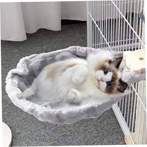 Katze Hängematte, 12 Zoll stabil warm warm Katze Baumbaum Hängematte, weiches bequemes Katzenkorbbett für Katzenbaumturm, Katzenkratzerbett, Katzennestzubehör, Grau, Katzenhängematte, Katzenhängematt Katze Hängematte, 12 Zoll stabil warm warm Katze Baumbaum Hängematte, weiches bequemes Katzenkorbbett für Katzenbaumturm, Katzenkratzerbett, Katzennestzubehör, Grau, Katzenhängematte, Katzenhängematt von Pastoralist
