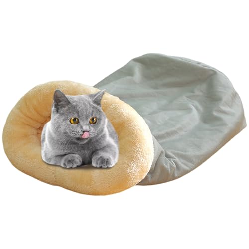 Pastoralist Katze Schlafsack Weiche Plüsch 25x19 Zoll Katzen Winter Schlafsack, 360 ° Wrap Hideaway Katzenbetthöhle leicht zu lagern Welpenbett für Innenkatzen und Welpen, Grauer Katze Schlafsack Pastoralist Katze Schlafsack Weiche Plüsch 25x19 Zoll Katzen Winter Schlafsack, 360 ° Wrap Hideaway Katzenbetthöhle leicht zu lagern Welpenbett für Innenkatzen und Welpen, Grauer Katze Schlafsack von Pastoralist