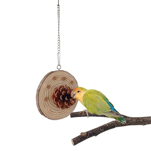 PatPatPet Hängendes Sammlerspielzeug aus natürlichem Holz mit Kork und Tannenzapfen für Vogelsittiche, Nymphensittiche, Wellensittiche, Sittiche, Liebesvögel, Inklusive 30 Stück Ersatzkorken PatPatPet Hängendes Sammlerspielzeug aus natürlichem Holz mit Kork und Tannenzapfen für Vogelsittiche, Nymphensittiche, Wellensittiche, Sittiche, Liebesvögel, Inklusive 30 Stück Ersatzkorken von PatPatPet