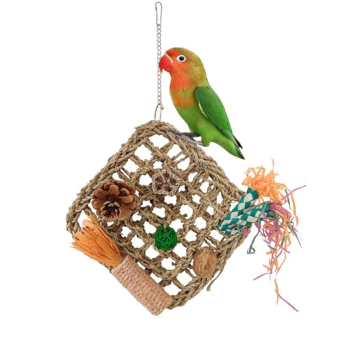 PatPatPet Vogelspielzeug Vogel Futtersuche Spielzeug Für Sittiche Nymphensittich Sittiche Unzertrennliche Vogel Futtersuche Zerkleinern Seegras Wand Mit Verschiedenen Spielzeug Für Vögel PatPatPet Vogelspielzeug Vogel Futtersuche Spielzeug Für Sittiche Nymphensittich Sittiche Unzertrennliche Vogel Futtersuche Zerkleinern Seegras Wand Mit Verschiedenen Spielzeug Für Vögel von PatPatPet