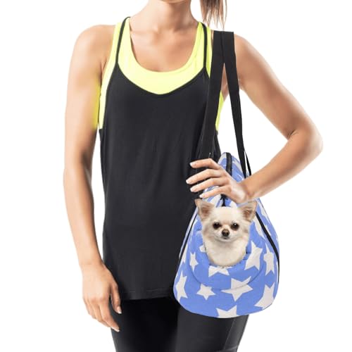Bedruckte Tasche für Haustiere, robust, leicht und mit ergonomischem Design, ideal für sicheren und bequemen Transport auf Spaziergängen und Reisen. von Patapalooza