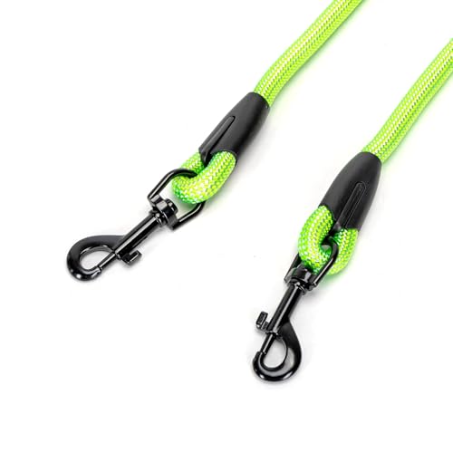 Doppelte Hundeleine: Robust, verstellbar, mit doppelter Handhabung, ideal für Spaziergänge mit Mehreren Haustieren oder gleichzeitiges Training. von Patapalooza