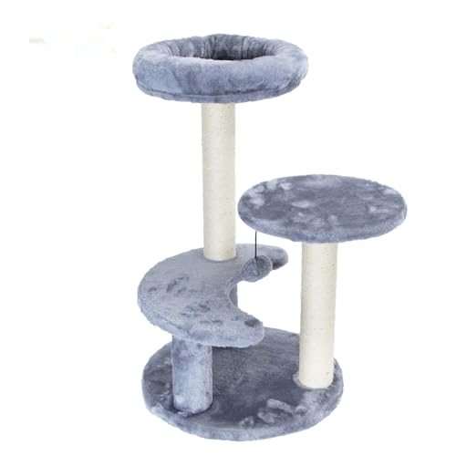Exklusiver Katzenbaum mit Mehreren Ebenen, Kratzbäumen und Spielzeug; ideal für die Unterhaltung und Bewegung Ihres Haustiers. Exklusiver Katzenbaum mit Mehreren Ebenen, Kratzbäumen und Spielzeug; ideal für die Unterhaltung und Bewegung Ihres Haustiers. von Patapalooza