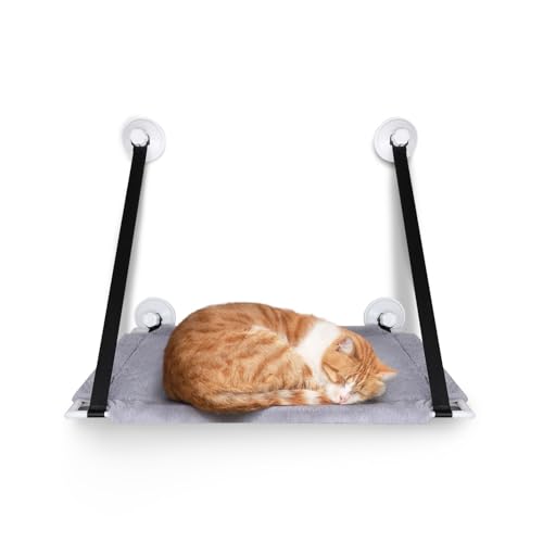 Fenster-Hängematte für Katzen mit robusten Saugnäpfen, einfache Installation und ergonomisches Design, ideal zum Ausruhen und Beobachten im Freien. Fenster-Hängematte für Katzen mit robusten Saugnäpfen, einfache Installation und ergonomisches Design, ideal zum Ausruhen und Beobachten im Freien. von Patapalooza