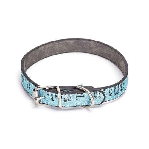 Hundehalsband aus PU-Leder, Bedruckt, personalisiert mit Buchstaben, ideal für Identifikation und Stil. von Patapalooza
