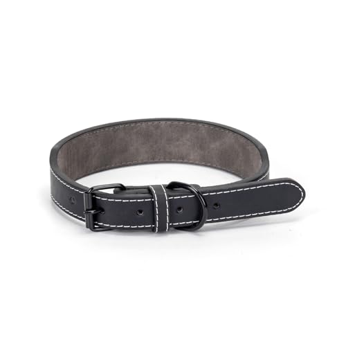 Hundehalsband aus PU-Material, robust und verstellbar, ideal für Spaziergänge und Ausbildung, bietet Komfort und Haltbarkeit. von Patapalooza