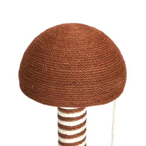 Katzenbaum in Pilzform mit Schaber, erhöhter Plattform und gemütlichem Design, ideal zum Spielen und Erholen von Katzen. von Patapalooza