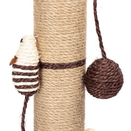 Katzenbaum mit runder Basis, stabile Struktur, mehrere Ebenen und Kratzer; ideal für die Unterhaltung und Erholung von Katzen. von Patapalooza