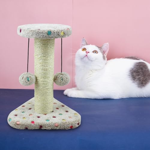 Kratzbaum für Katzen im Punkte-Design, robuste Struktur, einfach zu montieren; ideal für die Pflege und Unterhaltung von Katzen. von Patapalooza