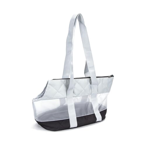 Netztasche für Haustiere mit atmungsaktivem Design, sicherem Verschluss und bequemen Griffen; ideal für sicheren Transport und Spaziergang mit Tieren. von Patapalooza
