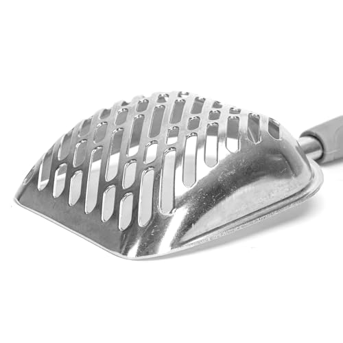 Patapalooza Aluminiumlöffel für Katzenstreu, leicht und robust, ideal für die Reinigung von Katzenstreu und zur Aufrechterhaltung der Hygiene. Patapalooza Aluminiumlöffel für Katzenstreu, leicht und robust, ideal für die Reinigung von Katzenstreu und zur Aufrechterhaltung der Hygiene. von Patapalooza