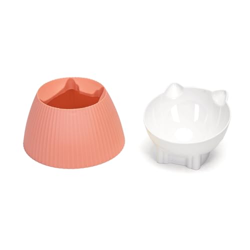 Patapalooza Erhöhte Schüssel für Katzen: ergonomisches Design, widerstandsfähiges Material, rutschfest; ideal zur Verbesserung der Körperhaltung und zur Erleichterung der Fütterung. von Patapalooza