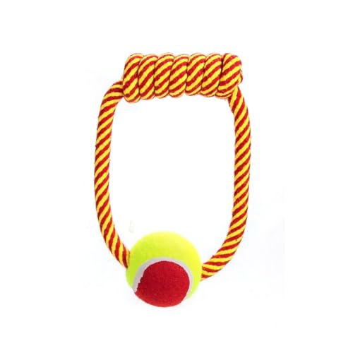 Patapalooza Hundespielzeug aus Baumwollseil mit Ball und Griff aus TPR, ideal zum Kauen und Spielen, fördert die Zahngesundheit und Bewegung. Patapalooza Hundespielzeug aus Baumwollseil mit Ball und Griff aus TPR, ideal zum Kauen und Spielen, fördert die Zahngesundheit und Bewegung. von Patapalooza