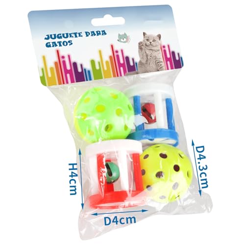 Patapalooza Katzenspielzeug-Set mit Buntem Design, weicher Oberfläche und stimulierendem Klang, ideal zum Spielen und Trainieren von Katzen. von Patapalooza