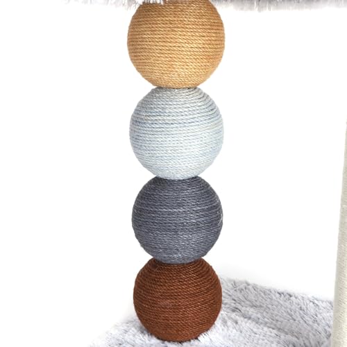 Patapalooza Quadratischer Katzenbaum mit bunten Perlen, kompaktes Design, ideal zum Spielen, Ausruhen und Spaß für Haustiere. Patapalooza Quadratischer Katzenbaum mit bunten Perlen, kompaktes Design, ideal zum Spielen, Ausruhen und Spaß für Haustiere. von Patapalooza