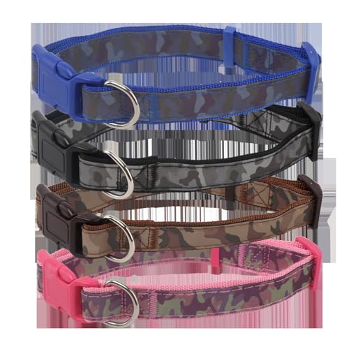 Patapalooza Reflektierendes Camouflage-Hundehalsband: robust, verstellbar und leicht; ideal für nächtliche Spaziergänge und Sicherheit im Freien. von Patapalooza