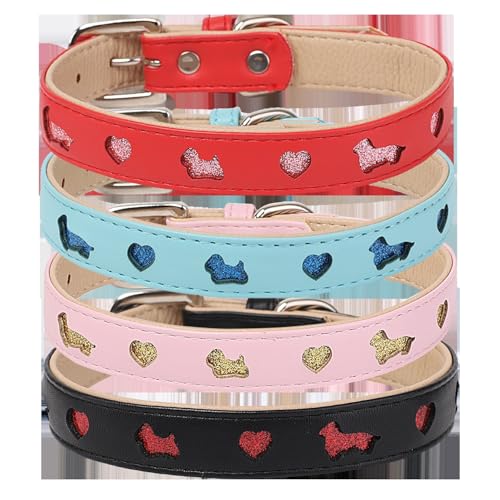 Patapalooza Robustes und verstellbares Hundehalsband aus Leder, ideal für Training und sichere Spaziergänge. von Patapalooza