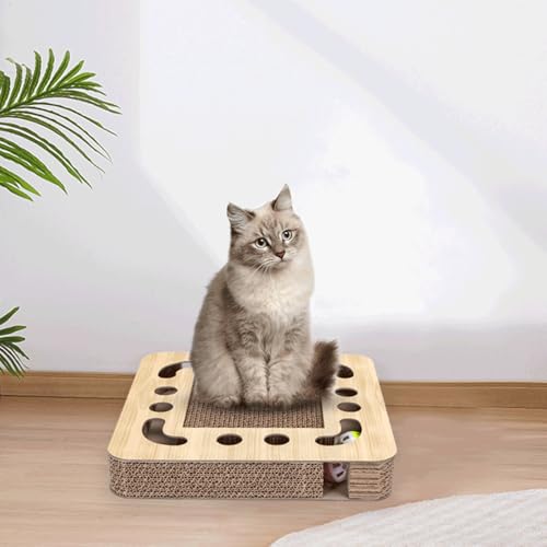 Quadratischer Kratzbaum für Katzen, 2-in-1, robust und leicht zu reinigen, ideal für das Wohlbefinden und die Unterhaltung Ihres Haustiers. Quadratischer Kratzbaum für Katzen, 2-in-1, robust und leicht zu reinigen, ideal für das Wohlbefinden und die Unterhaltung Ihres Haustiers. von Patapalooza