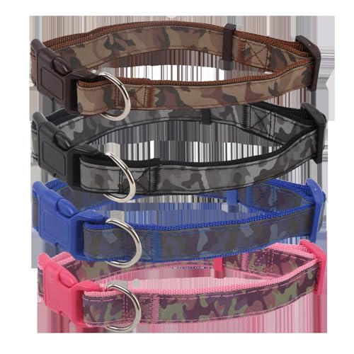 Reflektierendes Camouflage-Hundehalsband, Robustes Nylon, hohe Sichtbarkeit bei Nacht, ideal für sichere Spaziergänge und Training. Reflektierendes Camouflage-Hundehalsband, Robustes Nylon, hohe Sichtbarkeit bei Nacht, ideal für sichere Spaziergänge und Training. von Patapalooza