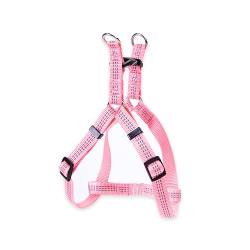 Reflektierendes Nylon-Hundegeschirr, leicht, verstellbar und langlebig, ideal für sichere Spaziergänge und Training. von Patapalooza