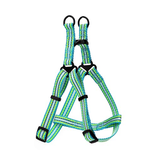 Reflektierendes Nylon-Hundegeschirr, leicht und verstellbar, ideal für nächtliche Spaziergänge und bessere Sichtbarkeit im Freien. von Patapalooza
